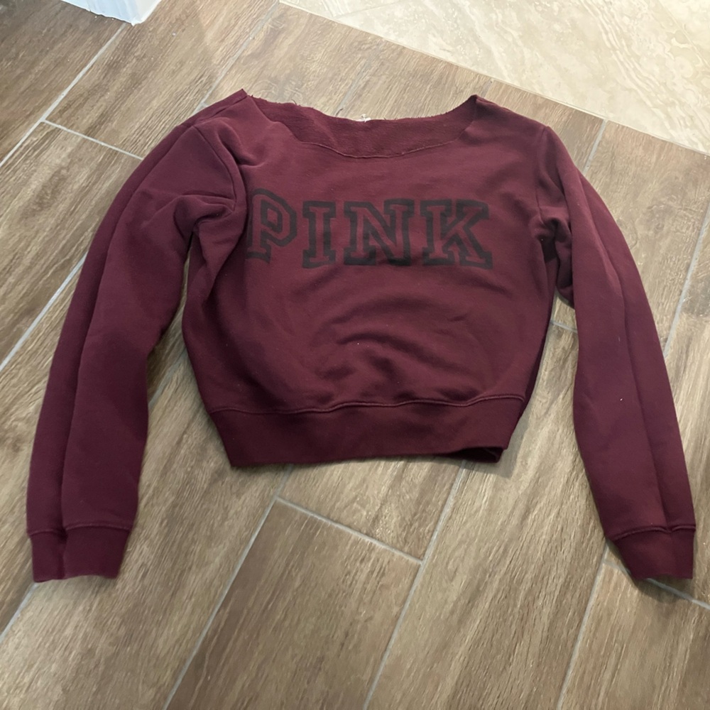 PINK Victoria's Secret Burgundy Sweater